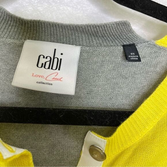 Cabi Love Carol Collection Belle Yellow Cardigan XS - Picture 5 of 8